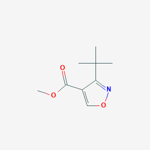molecular formula C9H13NO3 B11763864 Methyl 3-(tert-butyl)isoxazole-4-carboxylate 
