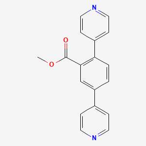 molecular formula C18H14N2O2 B11763883 Methyl 2,5-di(pyridin-4-yl)benzoate 