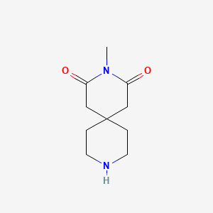 molecular formula C10H16N2O2 B11763901 3-Methyl-3,9-diazaspiro[5.5]undecane-2,4-dione 