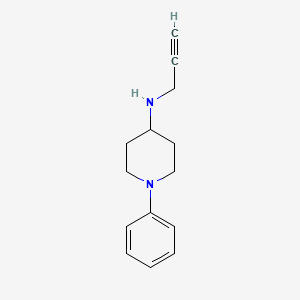 molecular formula C14H18N2 B11764084 1-Phenyl-N-(prop-2-yn-1-yl)piperidin-4-amine 