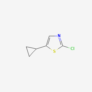 molecular formula C6H6ClNS B11764090 2-Chloro-5-cyclopropylthiazole 