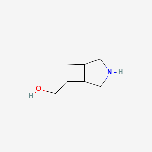 molecular formula C7H13NO B11764156 3-Azabicyclo[3.2.0]heptan-6-ylmethanol 