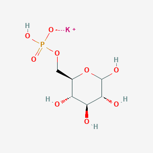 molecular formula C6H12KO9P B11764249 potassium [(2R,3S,4S,5R)-3,4,5,6-tetrahydroxyoxan-2-yl]methyl hydrogen phosphate 