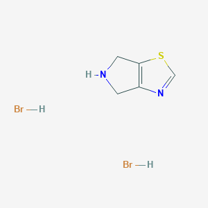 molecular formula C5H8Br2N2S B11764283 5,6-Dihydro-4h-pyrrolo[3,4-d]thiazole dihydrobromide 