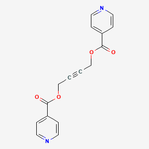molecular formula C16H12N2O4 B11764358 But-2-yne-1,4-diyl diisonicotinate CAS No. 164736-86-1