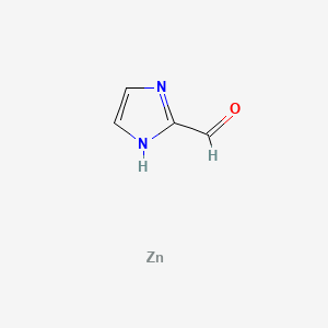 molecular formula C4H4N2OZn B11764431 1H-imidazole-2-carbaldehyde zinc 