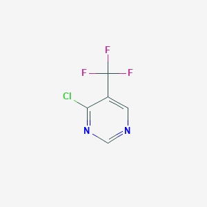 molecular formula C5H2ClF3N2 B11764531 4-Chloro-5-(trifluoromethyl)pyrimidine 