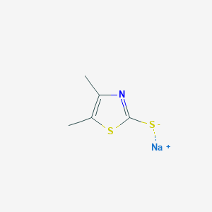 molecular formula C5H6NNaS2 B11764545 Sodium 4,5-dimethylthiazole-2-thiolate 