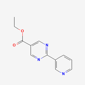 molecular formula C12H11N3O2 B11764597 Ethyl 2-(pyridin-3-yl)pyrimidine-5-carboxylate CAS No. 954227-00-0