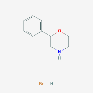 molecular formula C10H14BrNO B11764673 2-Phenylmorpholine hydrobromide 
