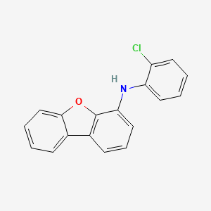 molecular formula C18H12ClNO B11764677 N-(2-Chlorophenyl)-4-dibenzofuranamine 