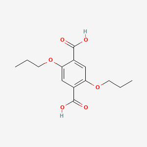molecular formula C14H18O6 B11764692 2,5-dipropoxy-1,4-Benzenedicarboxylic acid 