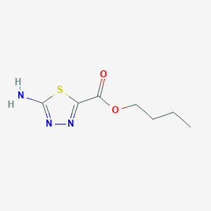 molecular formula C7H11N3O2S B11764699 Butyl 5-amino-1,3,4-thiadiazole-2-carboxylate 
