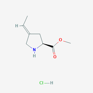 molecular formula C8H14ClNO2 B11764703 Methyl (S,E)-4-ethylidenepyrrolidine-2-carboxylate hydrochloride 