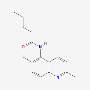 molecular formula C16H20N2O B1176482 N-(2,6-dimethylquinolin-5-yl)pentanamide 