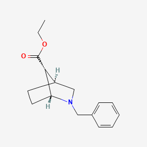 molecular formula C16H21NO2 B11764974 rel-(1R,4S,7R)-Ethyl 2-benzyl-2-azabicyclo[2.2.1]heptane-7-carboxylate 