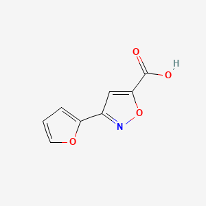 molecular formula C8H5NO4 B11765025 3-(Furan-2-yl)isoxazole-5-carboxylic acid 