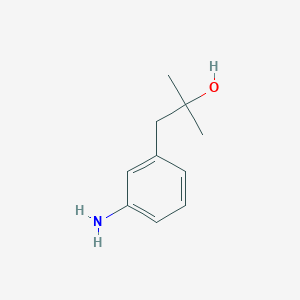 molecular formula C10H15NO B11765054 1-(3-Aminophenyl)-2-methylpropan-2-ol 