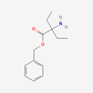 molecular formula C13H19NO2 B11765151 Benzyl 2-amino-2-ethylbutanoate 