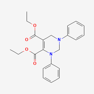 molecular formula C22H24N2O4 B11765152 Diethyl 1,3-diphenyl-1,2,3,6-tetrahydropyrimidine-4,5-dicarboxylate 