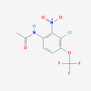 molecular formula C9H6ClF3N2O4 B11765153 N-[3-chloro-2-nitro-4-(trifluoromethoxy)phenyl]acetamide 