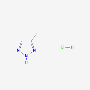 molecular formula C3H6ClN3 B11765192 4-Methyl-1H-1,2,3-triazole hydrochloride 
