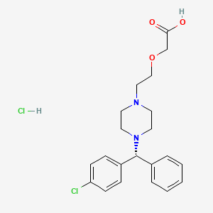 molecular formula C21H26Cl2N2O3 B11765196 Levocetirizine hydrochloride CAS No. 823178-28-5