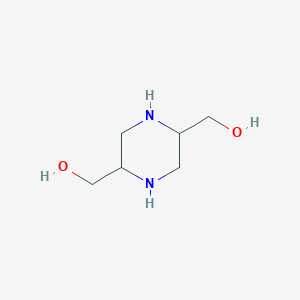molecular formula C6H14N2O2 B11765199 Piperazine-2,5-diyldimethanol 