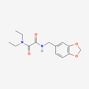 molecular formula C14H18N2O4 B11765239 N1-(Benzo[d][1,3]dioxol-5-ylmethyl)-N2,N2-diethyloxalamide 