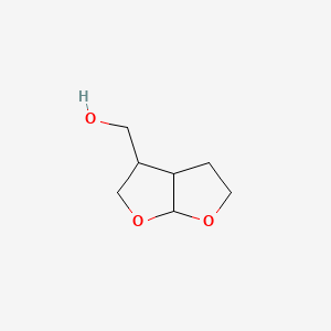 molecular formula C7H12O3 B11765247 (Hexahydrofuro[2,3-b]furan-3-yl)methanol 