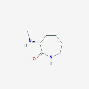 molecular formula C7H14N2O B11765557 (3R)-3-(Methylamino)azepan-2-one CAS No. 87298-34-8