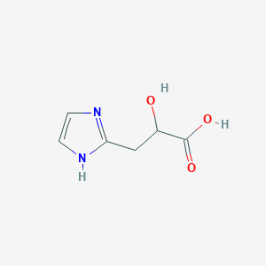 molecular formula C6H8N2O3 B11765567 2-hydroxy-3-(1H-imidazol-2-yl)propanoic acid CAS No. 30581-88-5