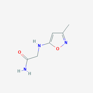molecular formula C6H9N3O2 B11765573 2-((3-Methylisoxazol-5-yl)amino)acetamide 