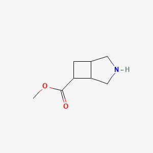 molecular formula C8H13NO2 B11765722 Methyl 3-azabicyclo[3.2.0]heptane-6-carboxylate 