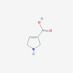 molecular formula C5H7NO2 B11765807 2,5-Dihydro-1H-pyrrole-3-carboxylic acid 