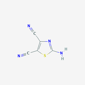 molecular formula C5H2N4S B11765869 2-Aminothiazole-4,5-dicarbonitrile 