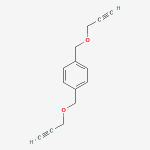 molecular formula C14H14O2 B11765884 1,4-Bis((prop-2-yn-1-yloxy)methyl)benzene CAS No. 18473-19-3