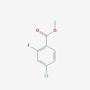 molecular formula C8H6ClFO2 B117659 Methyl 4-chloro-2-fluorobenzoate CAS No. 148893-72-5