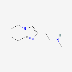 molecular formula C10H17N3 B11765903 N-Methyl-2-(5,6,7,8-tetrahydroimidazo[1,2-a]pyridin-2-yl)ethan-1-amine 