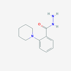 molecular formula C12H17N3O B11765916 2-(Piperidin-1-yl)benzohydrazide 