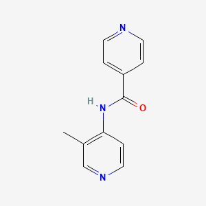 molecular formula C12H11N3O B11766045 4-Pyridinecarboxamide,N-(3-methyl-4-pyridinyl)- 