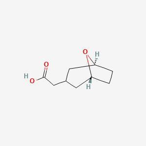 molecular formula C9H14O3 B11766070 Exo-8-oxabicyclo[3.2.1]octane-3-acetic acid 