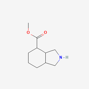 molecular formula C10H17NO2 B11766115 Methyl octahydro-1H-isoindole-4-carboxylate 