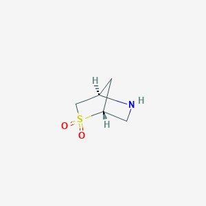 molecular formula C5H9NO2S B11766138 (1R,4R)-2-Thia-5-azabicyclo[2.2.1]heptane 2,2-dioxide 