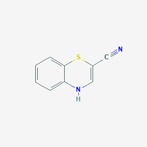 molecular formula C9H6N2S B11766288 4H-Benzo[b][1,4]thiazine-2-carbonitrile 