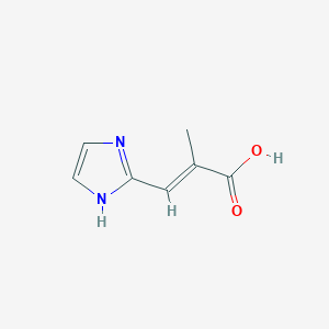 molecular formula C7H8N2O2 B11766366 3-(1H-Imidazol-2-yl)-2-methylacrylic acid 