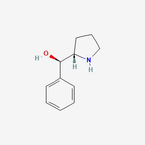 molecular formula C11H15NO B11766374 (R)-Phenyl((S)-pyrrolidin-2-yl)methanol 
