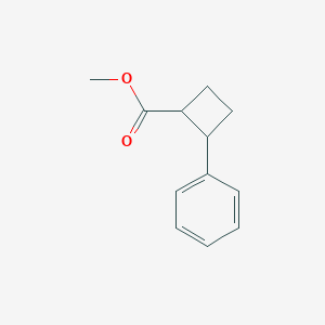 molecular formula C12H14O2 B11766419 Methyl 2-phenylcyclobutane-1-carboxylate 