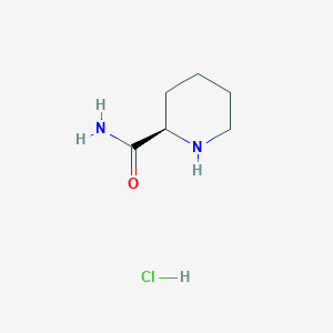 molecular formula C6H13ClN2O B11766455 (R)-Piperidine-2-carboxamide hydrochloride 