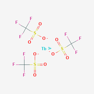 molecular formula C3F9O9S3Tb B117665 Terbium(III) trifluoromethanesulfonate CAS No. 148980-31-8